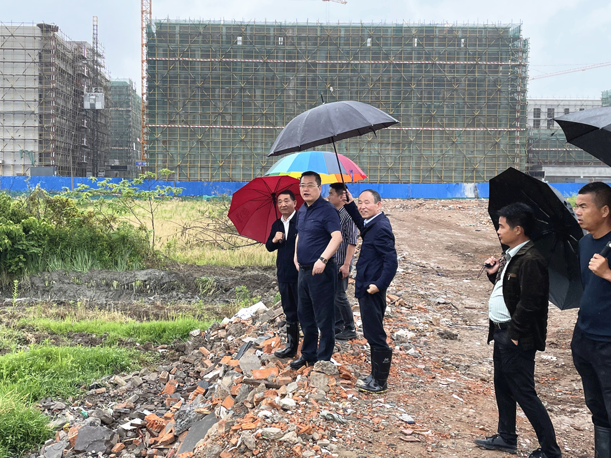 集團(tuán)總裁柯建東蒞臨十四期項(xiàng)目視察指導(dǎo)工作